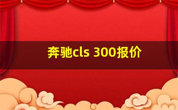 奔驰cls 300报价